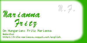 marianna fritz business card